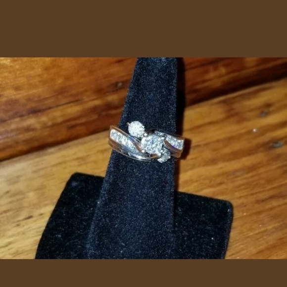 Engagemet Wedding Ring Set 1.2 Carat Dimond 💎 Size 7 - Picture 7 of 8